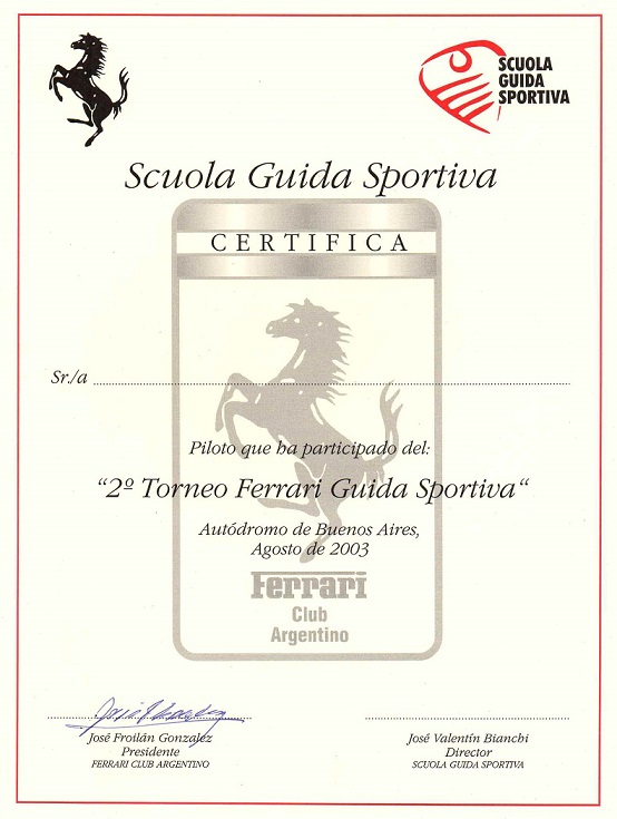 Torneo Ferrari Guida Sportiva